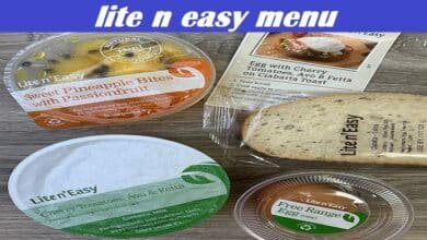 lite n easy menu