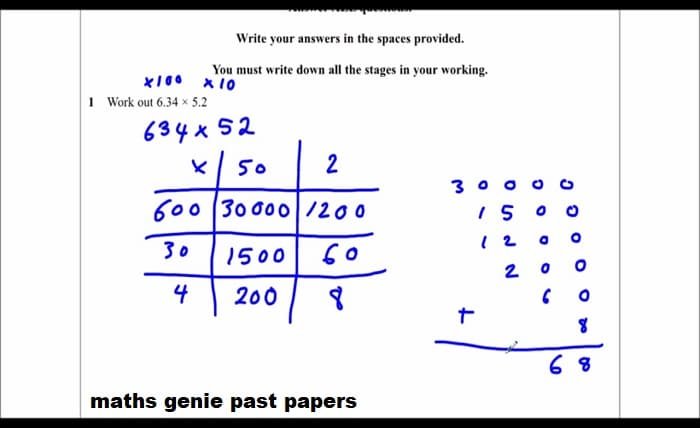 maths genie past papers