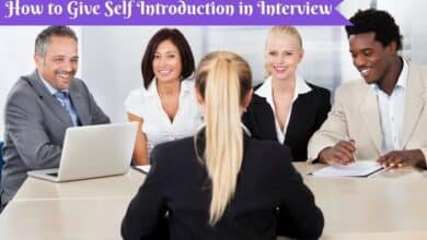 self introduction for interview