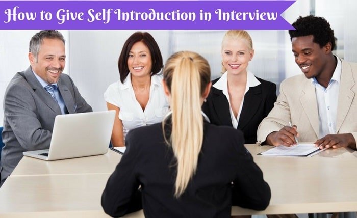 self introduction for interview